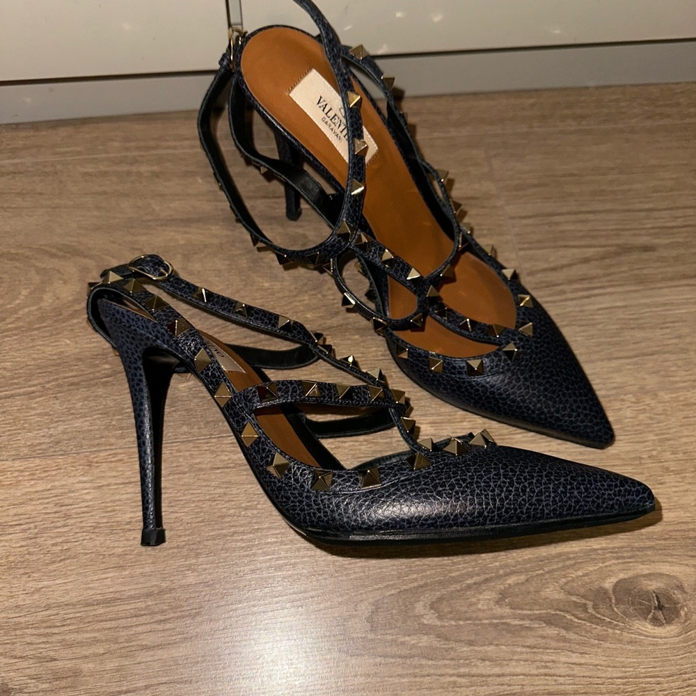 Valentino Black Studded Heels size 40